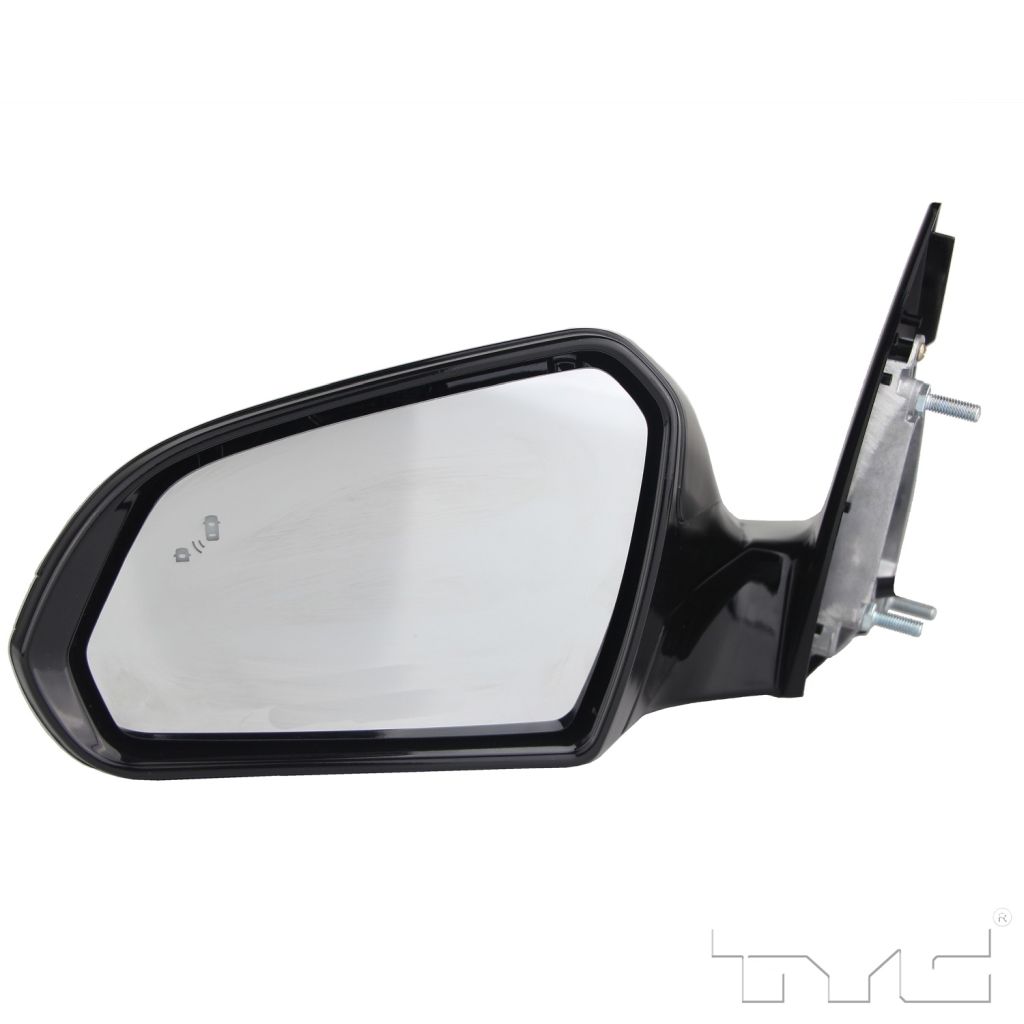 HYUNDAI SONATA DOOR MIRROR LEFT (Driver Side) PWR/HTD/SIGNAL (W/BSD)(W/MEMORY)(GLOSS BLACK)(MAN-FOLD) OEM#87610C2070 2015-2017 PL#HY1320229