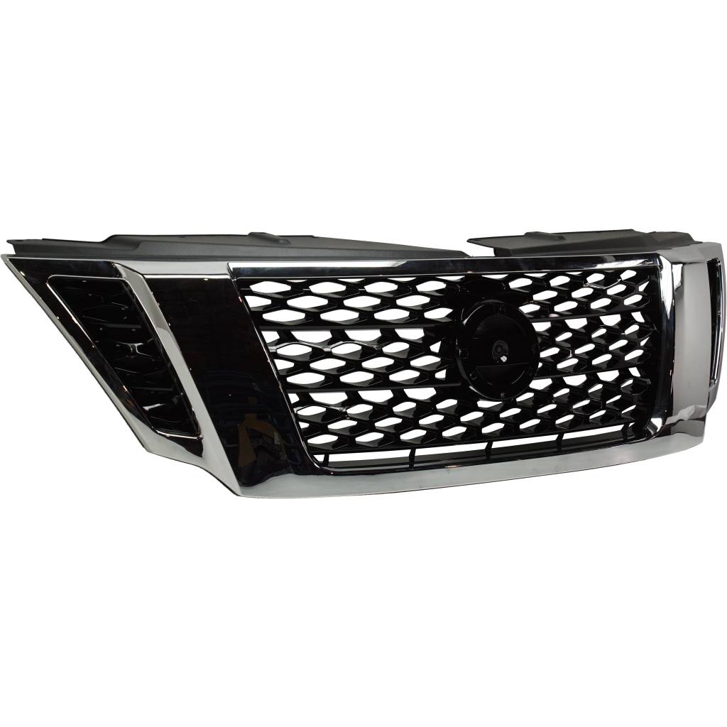 NISSAN ARMADA GRILLE BLACK/CHROME (WO/CAMERA) OEM#623105ZW0A 2017-2020 PL#NI1200286