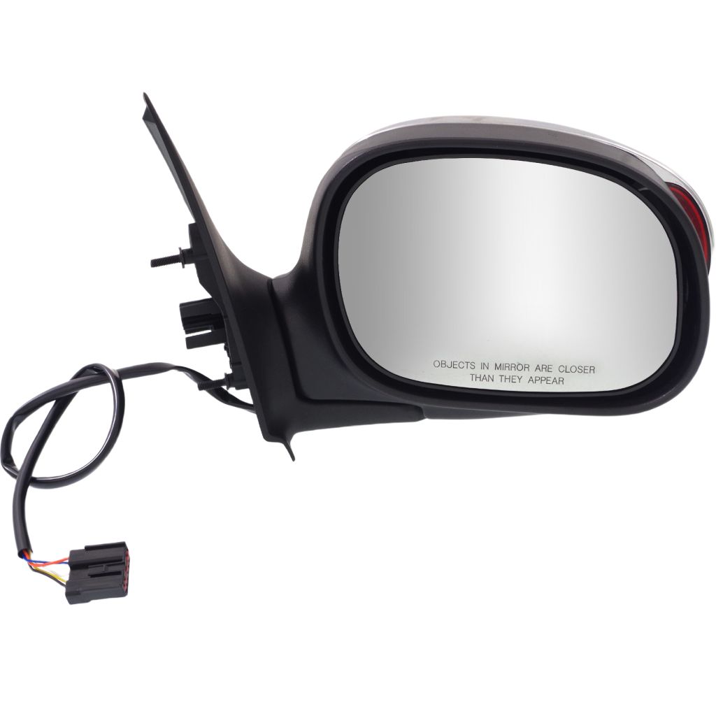 FORD TRUCKS & VANS FORD/PU (NEW)(F150/F250)LD DOOR MIRROR RIGHT (Passenger Side) PWR (W/SIGNAL)(Exc SUPER CREW)(CHROME CVR) OEM#FO1321222 2000-2002 PL#FO1321222