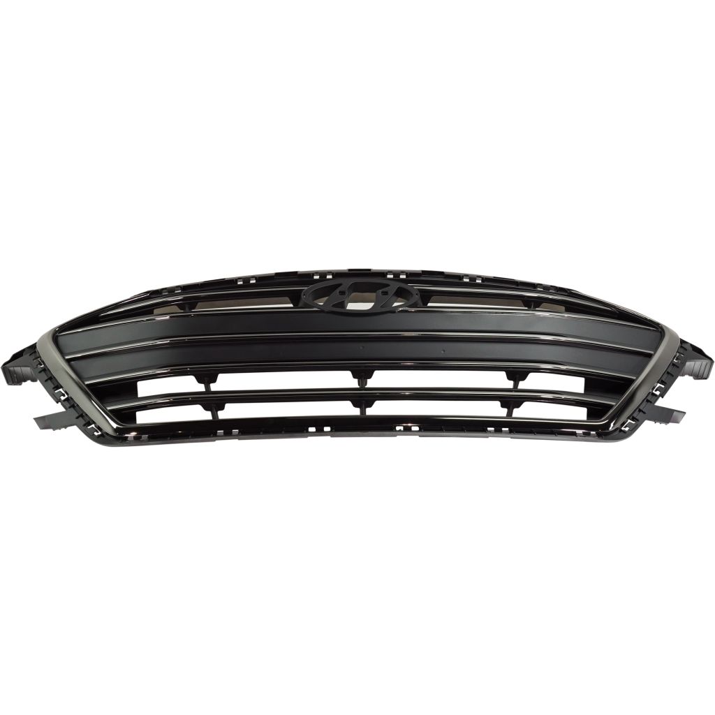 HYUNDAI ELANTRA SEDAN GRILLE BLACK W/SMOKED-CHR MOLDING (WO/AUTO CRUISE) OEM#86350F3100 2017-2018 PL#HY1200200