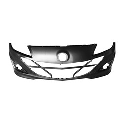 MAZDA MAZDA3 FRONT BUMPER COVER PRIMED (H/B 2.3L)**CAPA** OEM#BBN650031EBB 2010-2013 PL#MA1000232C