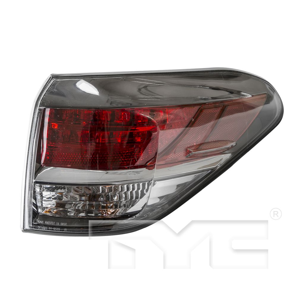 LEXUS RX 450h TAIL LAMP ASSEMBLY RIGHT (Passenger Side) (CANADA BUILT)(OUTER) OEM#815500E090 2015 PL#LX2805112