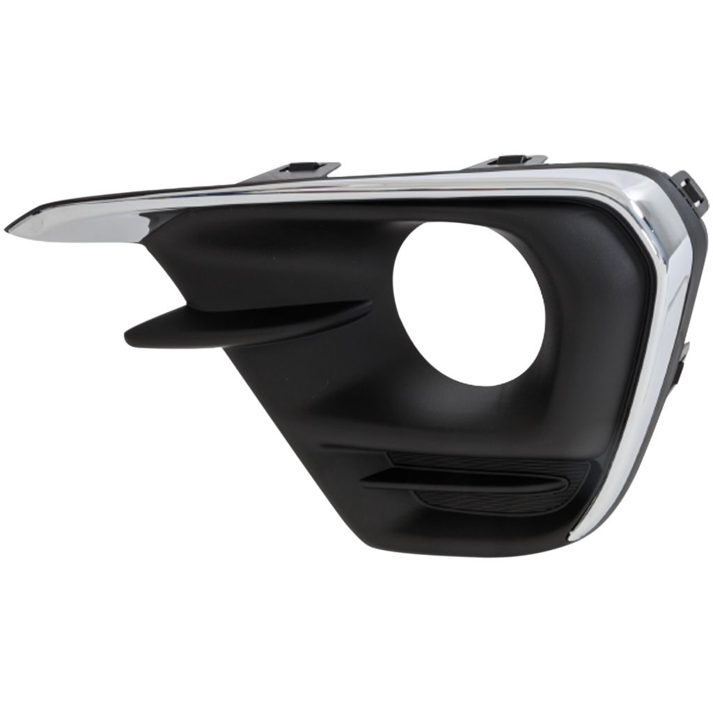 CHEVROLET SPARK FOG LAMP BEZEL ASSY RIGHT (Passenger Side) BLACK W/LOWER MLDG CHROME (1LT/2LT/LS) OEM#95286425 2016-2018 PL#GM1039240