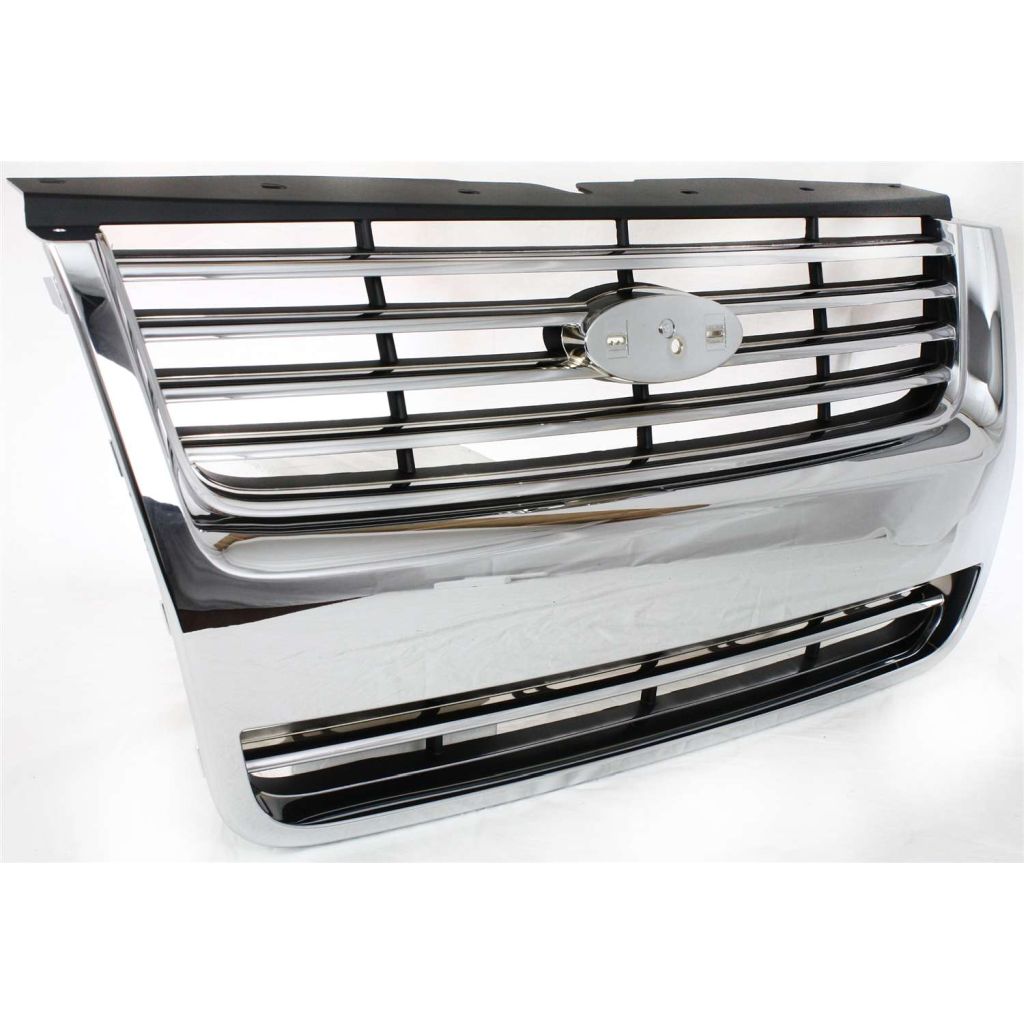FORD TRUCKS & VANS EXPLORER GRILLE CHROME/BLACK (LTD & XLT W/O Ironman Pkg)**CAPA** OEM#8L2Z8200DA 2006-2010 PL#FO1200476C