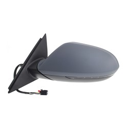 AUDI S6 SEDAN DOOR MIRROR LEFT (Driver Side) PWR/HTD/SIGNAL/MEMORY/M-FOLD (WO/CAMERA)(FM 11-7-11)PTD COVER OEM#4G1857409Q01C-PFM 2013-2018 PL#AU1320131