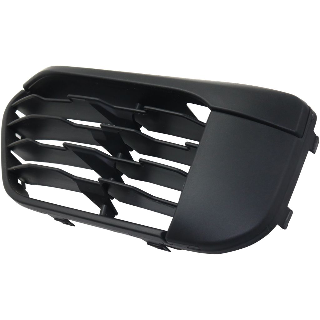 BMW BMW X1 FRONT BUMPER GRILLE LEFT (Driver Side) MAT-BLACK (WO/SENSOR)(BASE) OEM#51117453981 2016-2019 PL#BM1038203