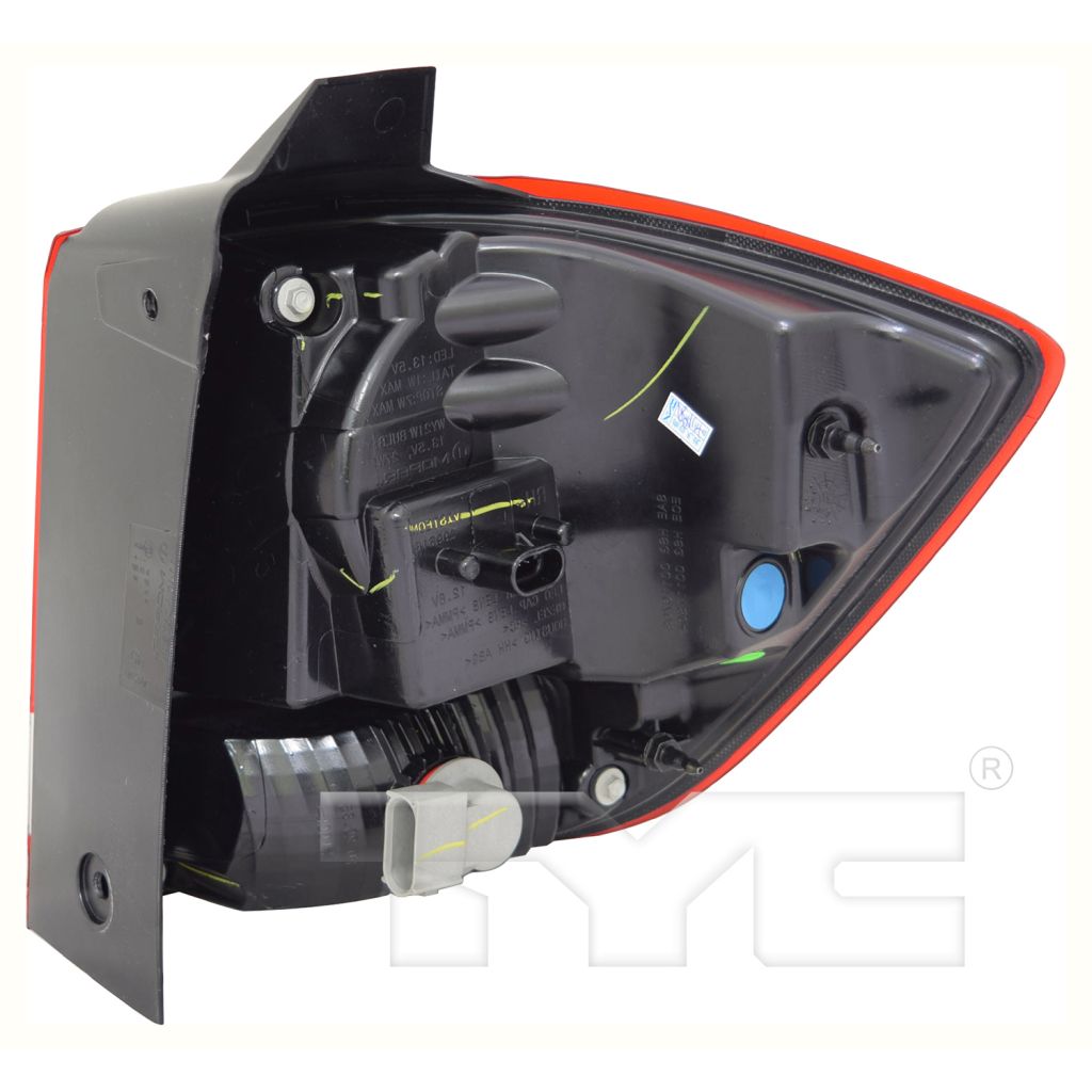 DODGE JOURNEY TAIL LAMP ASSY LEFT (Driver Side) (OUTER)(LED)(W/BLACK TRIM)**CAPA** OEM#68227133AA 2009-2020 PL#CH2804114C