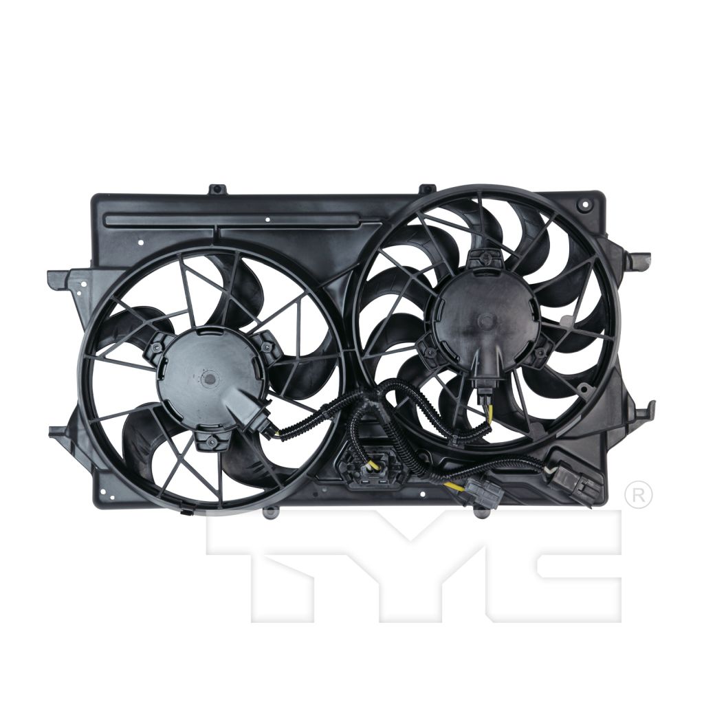 FORD FOCUS RADIATOR & A/C FAN ASSEMBLY (2.0L W/AC)(DUAL FAN) OEM#1S4Z8C607CC 2000-2002 PL#FO3115143