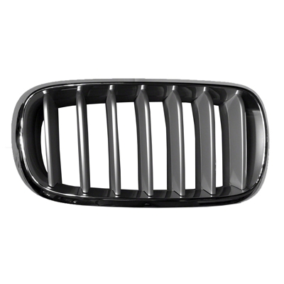 BMW BMW X5 HYBRID GRILLE RIGHT (Passenger Side) CHROME FRAME/SILVER BAR OEM#51117303108 2016-2018 PL#BM1200271