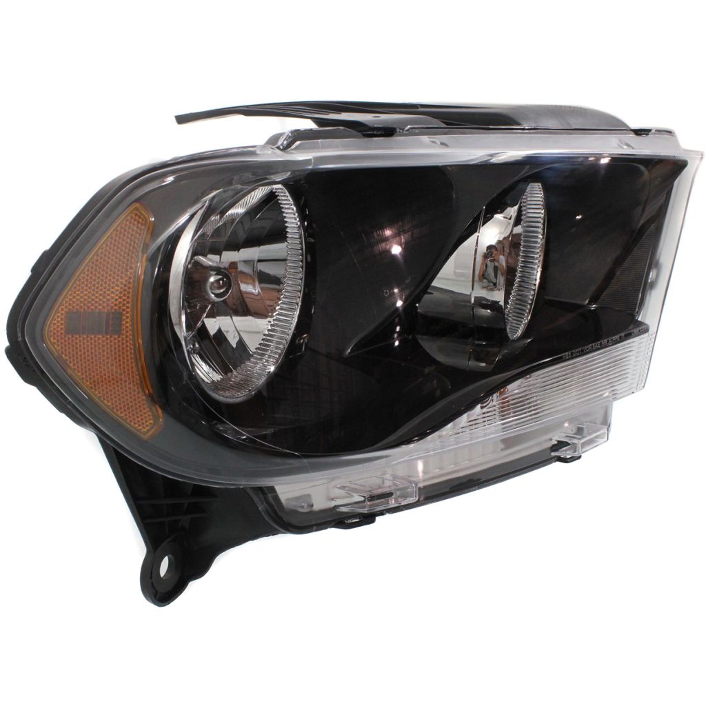 DODGE TRUCKS & VANS DURANGO HEAD LAMP ASSEMBLY RIGHT (Passenger Side) (HALOGEN)(BLK BEZEL) OEM#68084076AB 2011-2013 PL#CH2503229