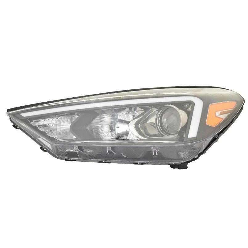 HYUNDAI TUCSON HEAD LAMP ASSY LEFT (Driver Side) (HALOGEN)(WO/LED POSITION LAMP) OEM#92101D3500 2019-2021 PL#HY2502234