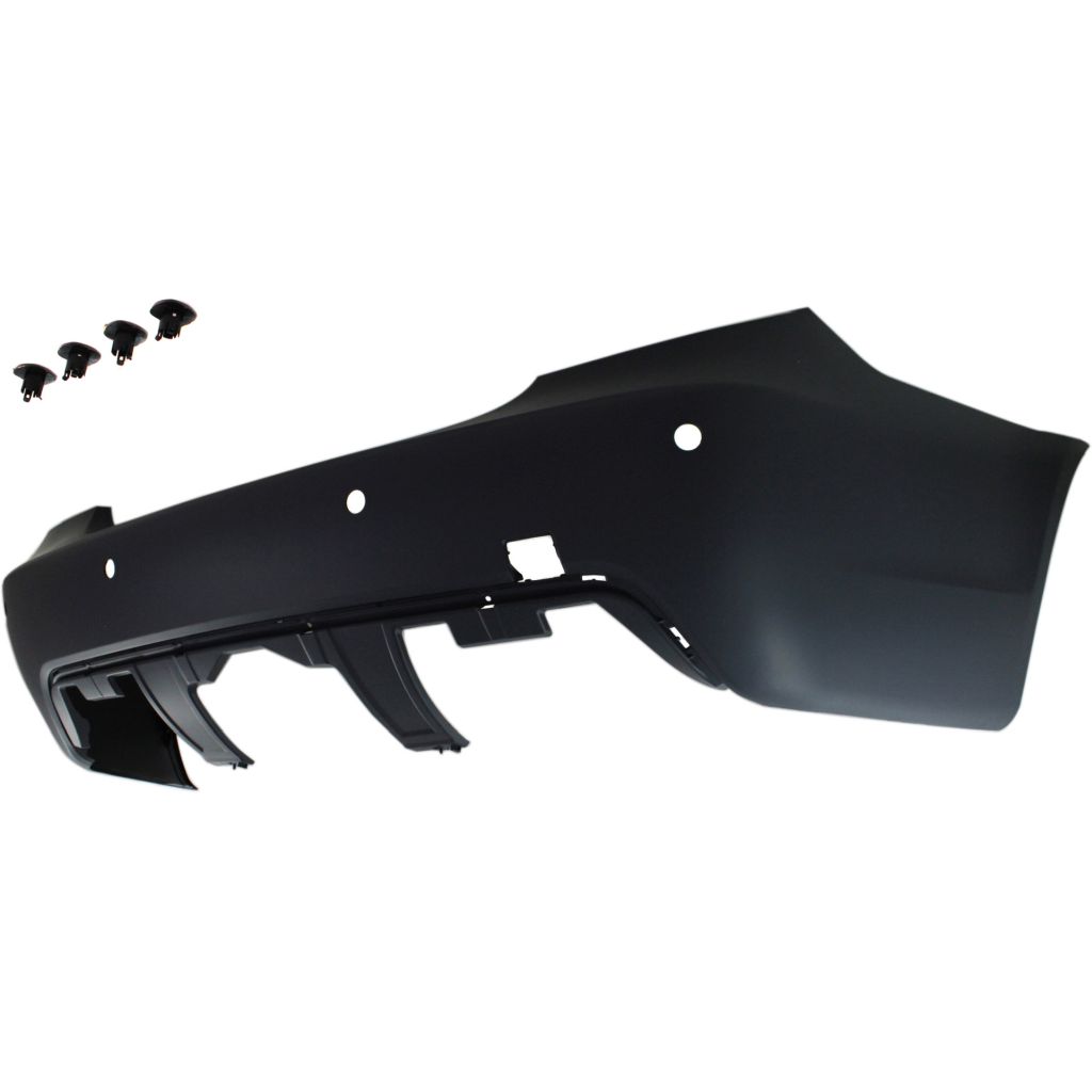 BMW BMW 5 SERIES (SEDAN) REAR BUMPER COVER PRIMED W/SENSOR(W/M Pkg) OEM#51127897222 2004-2010 PL#BM1100161