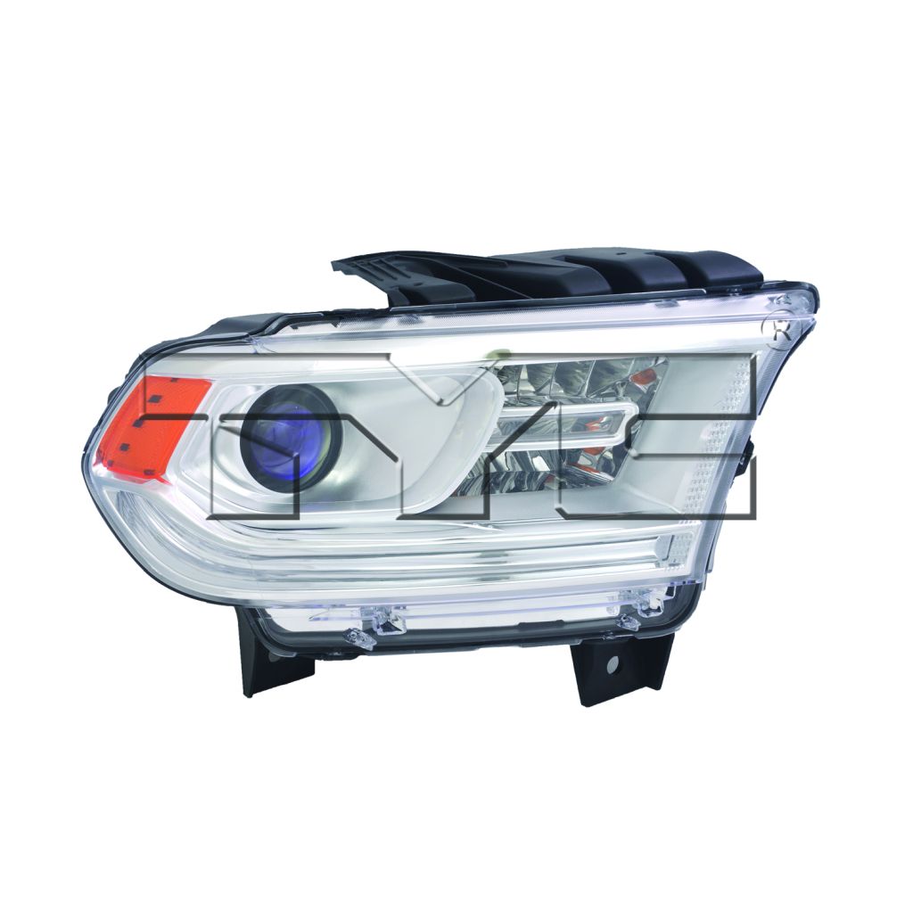 DODGE TRUCKS & VANS DURANGO HEAD LAMP ASSEMBLY RIGHT (Passenger Side) (HALOGEN)(WO/LED DRL)(CHR BEZEL) OEM#68188730AF 2014-2015 PL#CH2503256