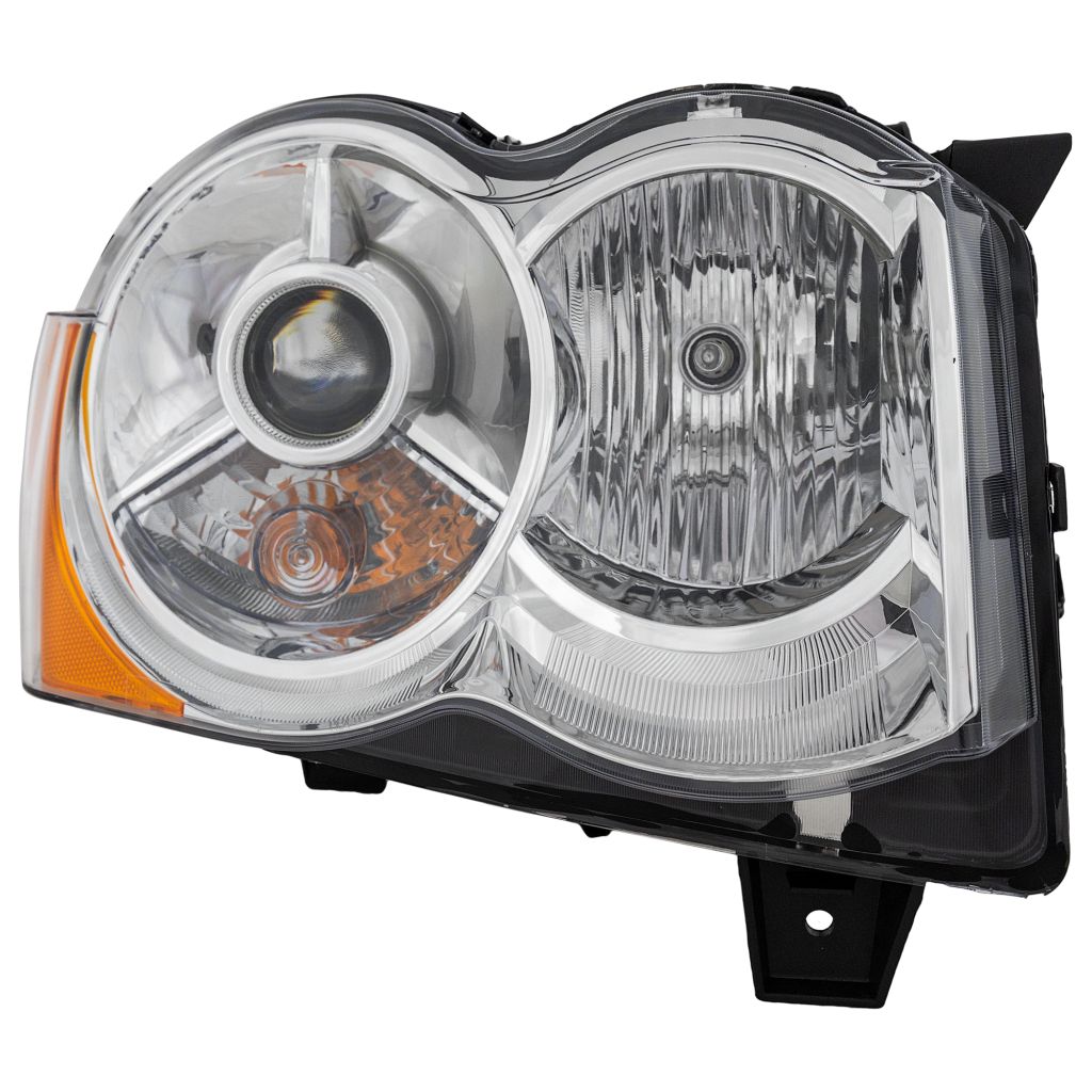 JEEP GRAND CHEROKEE HEAD LAMP ASSEMBLY RIGHT (Passenger Side) (HID)(W/O KIT) OEM#55157484AH 2008-2010 PL#CH2519129
