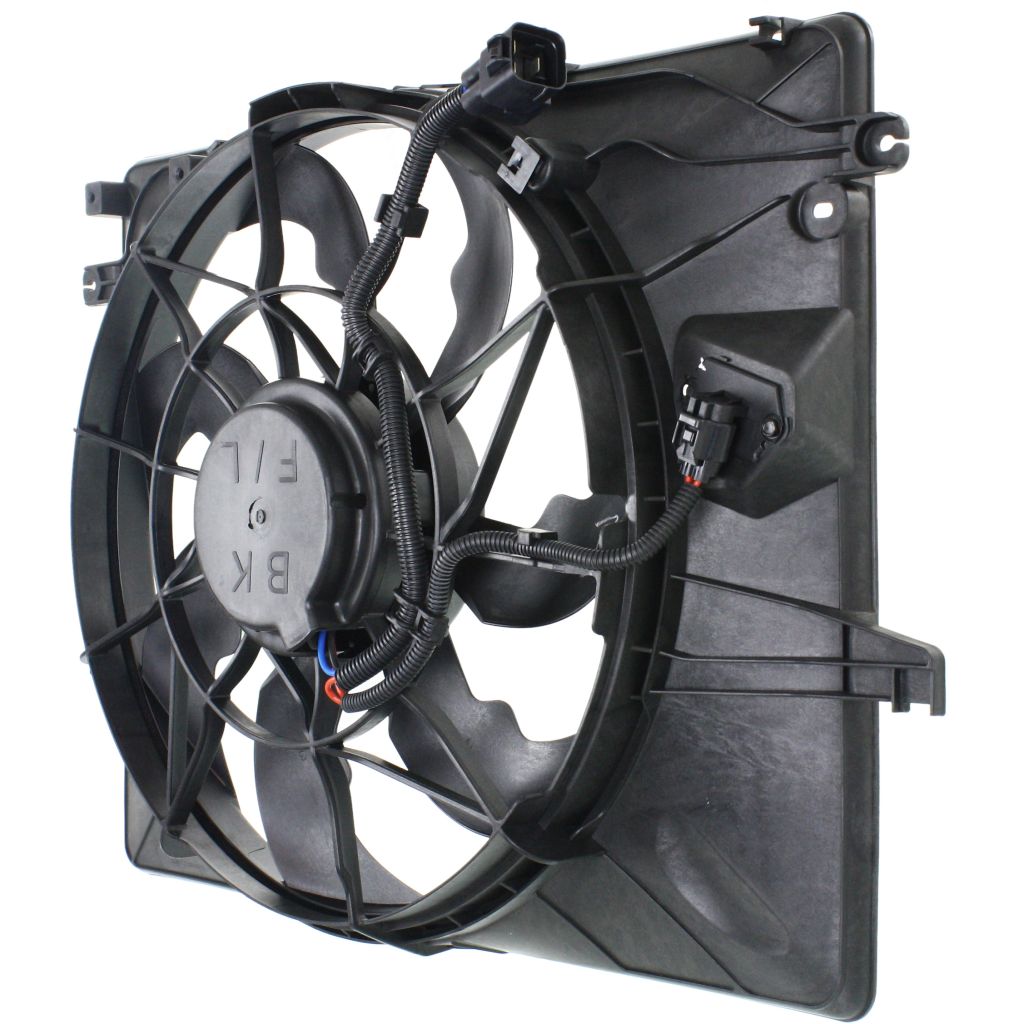 HYUNDAI GENESIS COUPE RADIATOR & A/C FAN ASSY (2.0L) OEM#253802M500 2013-2014 PL#HY3115147