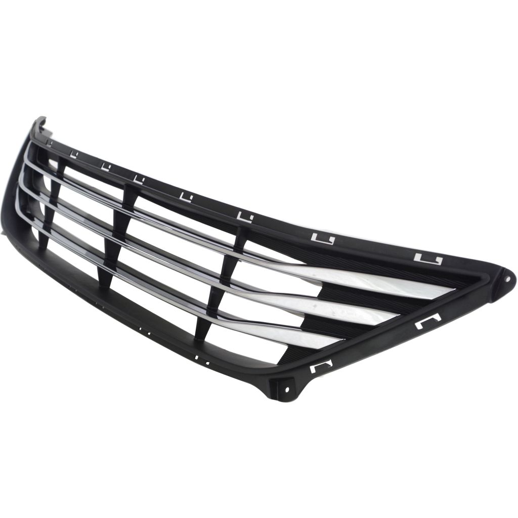 HYUNDAI ELANTRA SEDAN FRONT BUMPER GRILLE BLACK W/3 CHROME BAR OEM#865603X710 2014-2016 PL#HY1036122
