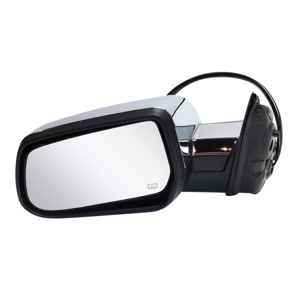 GM TRUCKS & VANS EQUINOX DOOR MIRROR LEFT (Driver Side) POWER/HEATED (WO/MEMORY)(CHR CVR)(WO/BLIND SPOT GLASS) OEM#23467320 2015-2017 PL#GM1320476