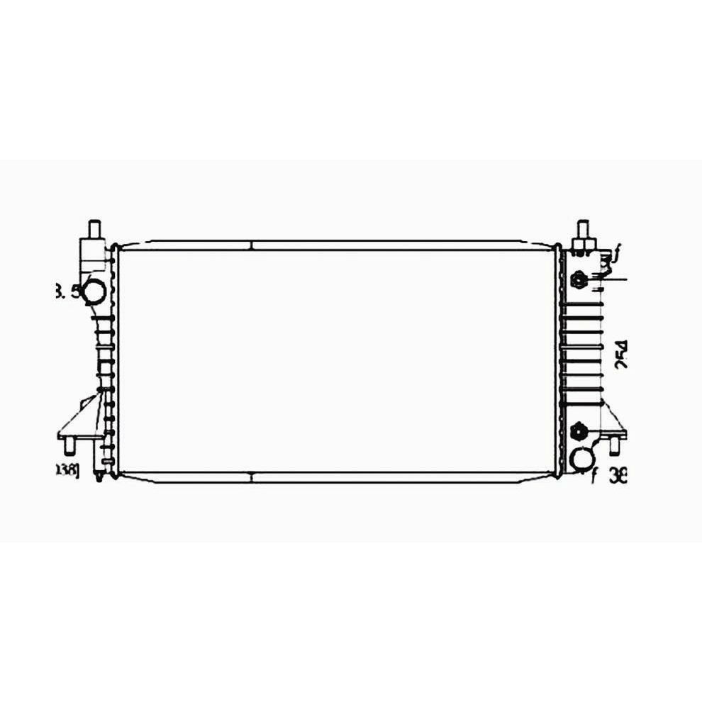 MERCURY SABLE RADIATOR (3.0L/3.4L)(W/O ATC) OEM#2F1Z8005A 2000-2005 PL#FO3010119