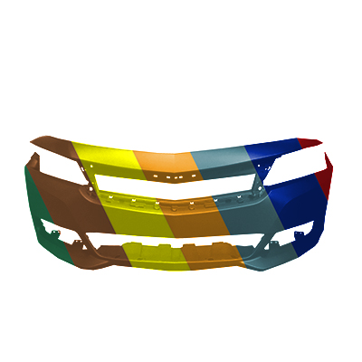 CHEVROLET IMPALA (NEW)(4pc T/L) FRONT BUMPER COVER PRIMED (3.6L)(WO/ADAPTIVE CRUISE) OEM#22990034 2014-2020 PL#GM1000959