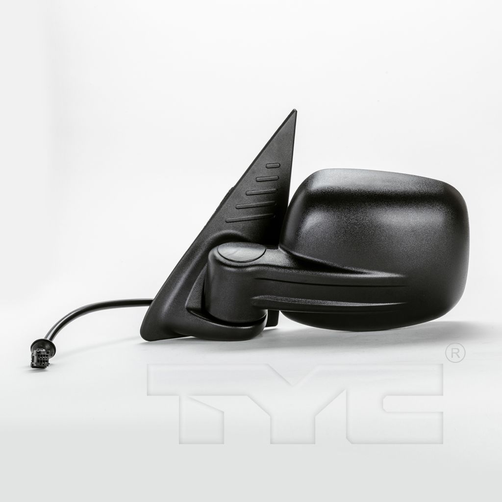 JEEPVEHICLE LIBERTY DOOR MIRROR LEFT (Driver Side) PWR/HTD (W/O MEMORY)(BLACK) OEM#55155843AI 2002-2007 PL#CH1320232