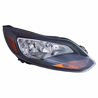 FORD FOCUS HATCHBACK/ST HEAD LAMP RIGHT (Passenger Side) (BLACK)(TITANIUM MDL) OEM#BM5Z13008H 2012-2014 PL#FO2503299