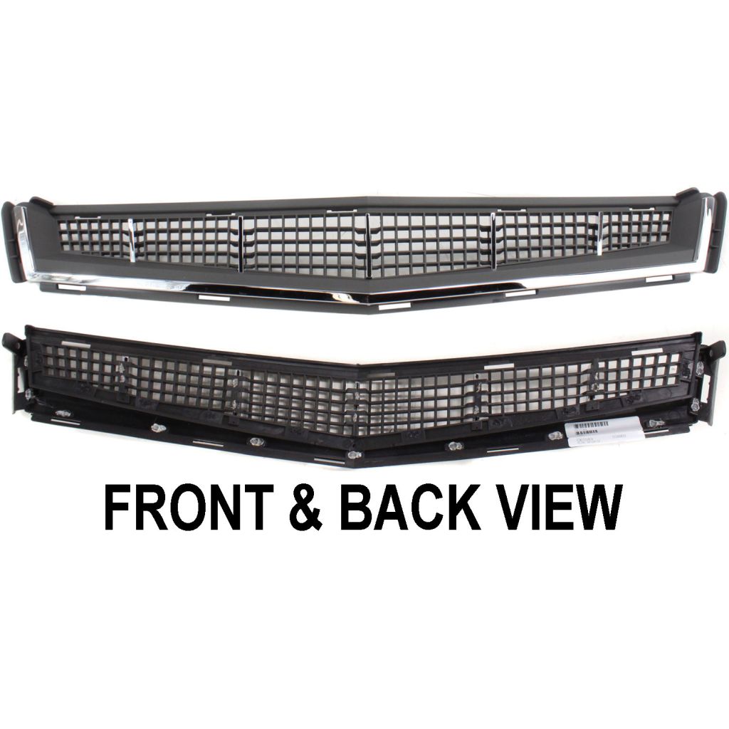 CADILLAC CTS/CTS-V COUPE FRONT BUMPER GRILLE (CHR/GREY)(CTS) OEM#25896041 2011 PL#GM1036123