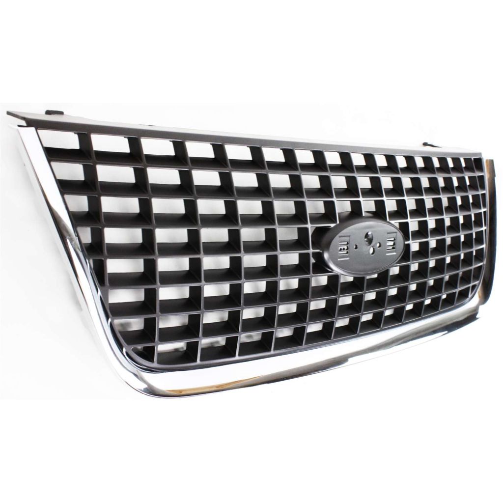 FORD TRUCKS & VANS EXPEDITION GRILLE CHROME/ARG (XLT/NBX/XLS)(Exc XLT Sport/Eddie Bauer) OEM#2L1Z8200AAA 2003-2006 PL#FO1200401