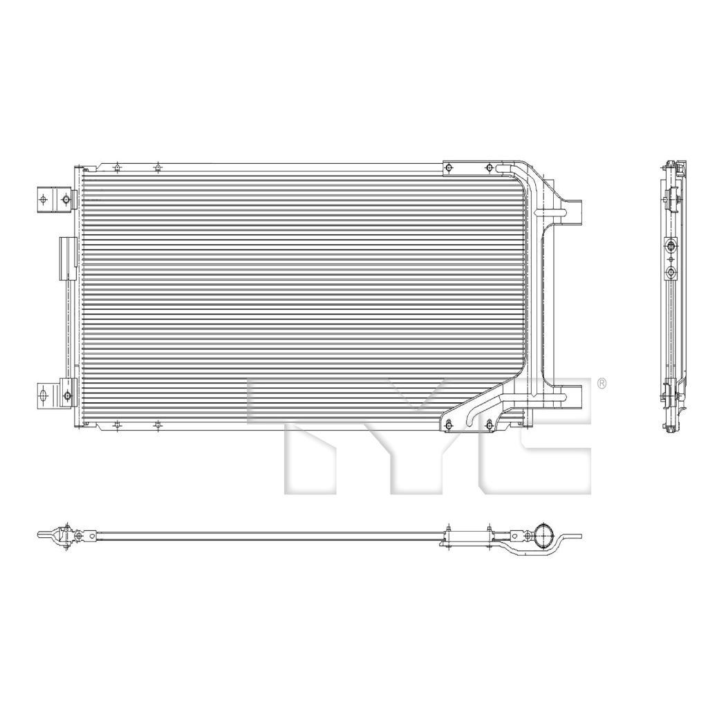 DODGE TRUCKS & VANS DODGE/PU (R2500/3500) A/C CONDENSER OEM#68322495AB 2019-2024 PL#CH3030271