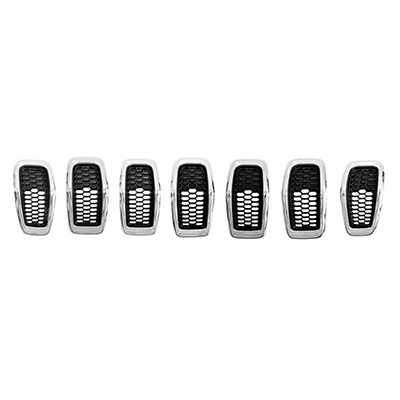JEEPVEHICLE CHEROKEE GRILLE KIT CHROME (7PC) OEM#68303626AC 2014-2018 PL#CH1200375