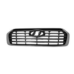 HYUNDAI SANTA FE /SANTA FE XL (3.3L) GRILLE GRAY W/SATIN-CHROME MLDG (WO/CAMERA) **CAPA** OEM#86350B8BA0 2017-2019 PL#HY1200199C