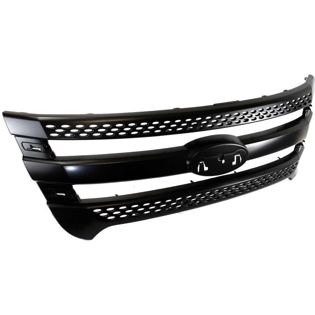 FORD TRUCKS & VANS EXPLORER POLICE UTILITY GRILLE PTD BLACK**CAPA** OEM#BB5Z8200CA 2013-2015 PL#FO1200533C