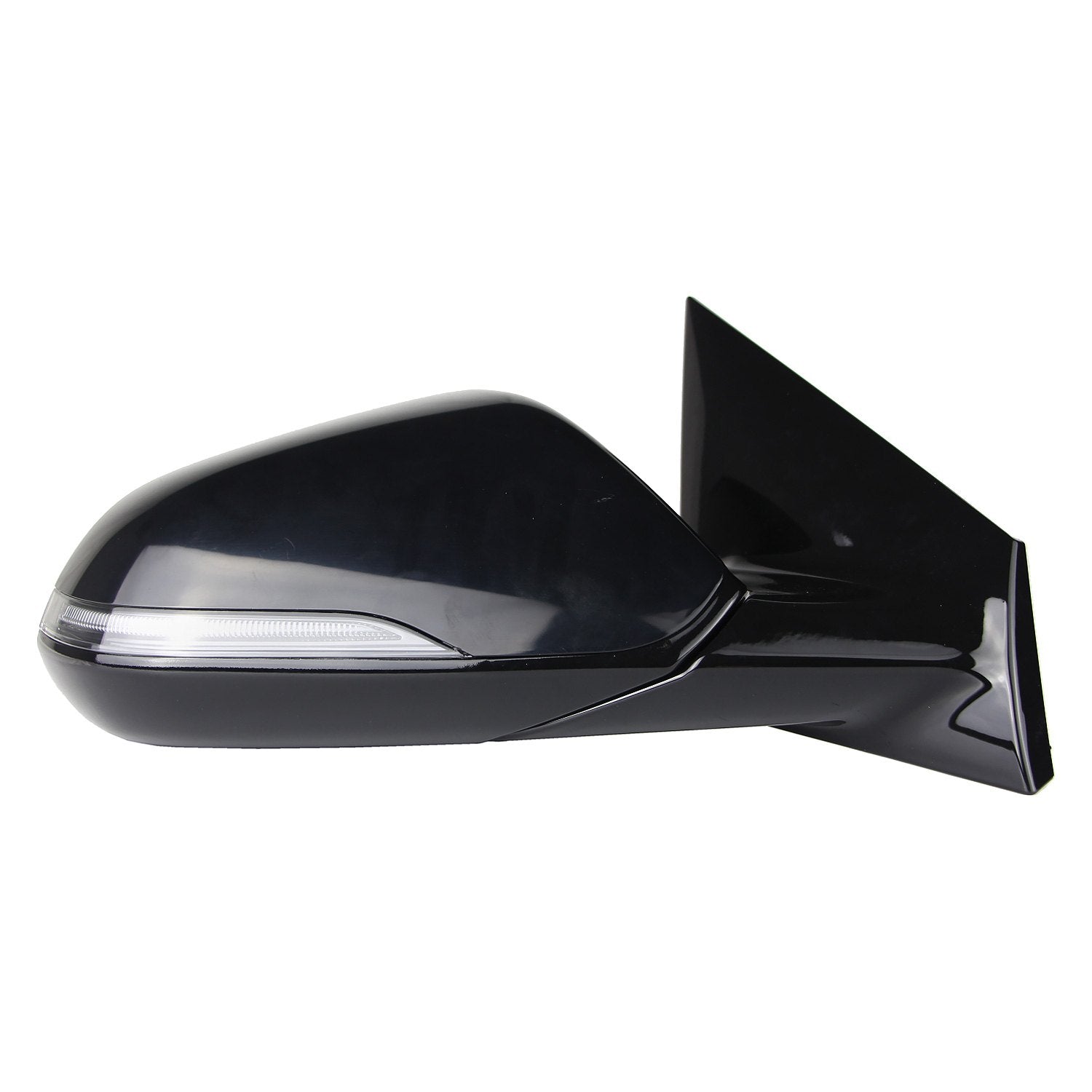 HYUNDAI SONATA DOOR MIRROR RIGHT (Passenger Side) PWR/HTD/SIGNAL (W/BSD)(WO/MEMORY)(GLOSS BLK)(MAN-FOLD) OEM#87620C2560 2018-2019 PL#HY1321239