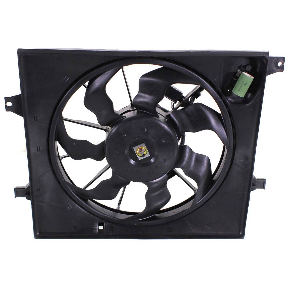KIA SOUL RADIATOR & A/C FAN ASSEMBLY (SINGLE FAN)(1.6L) OEM#253802K000 2010-2011 PL#KI3115128