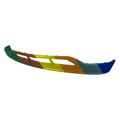GM TRUCKS & VANS EQUINOX FRONT BUMPER LWR VALANCE AWD TEXT OEM#23370461 2016-2017 PL#GM1015125