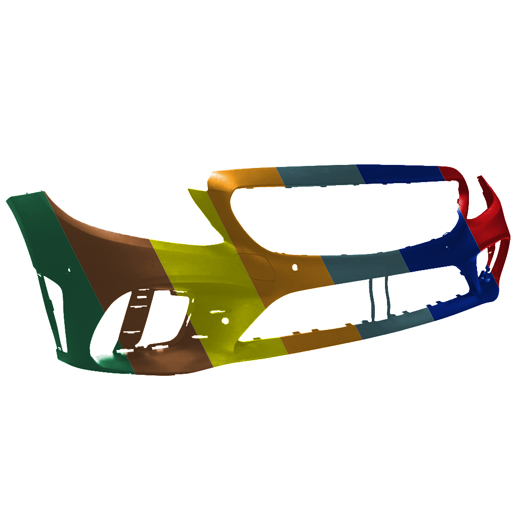 MERCEDES-BENZ C-CLASS SEDAN FRONT BUMPER COVER PRIMED (C300 W/AMG)(W/ACTIVE PK ASSIST)(WO/SURROUND VIEW) OEM#20588023059999 2019-2021 PL#MB1000573