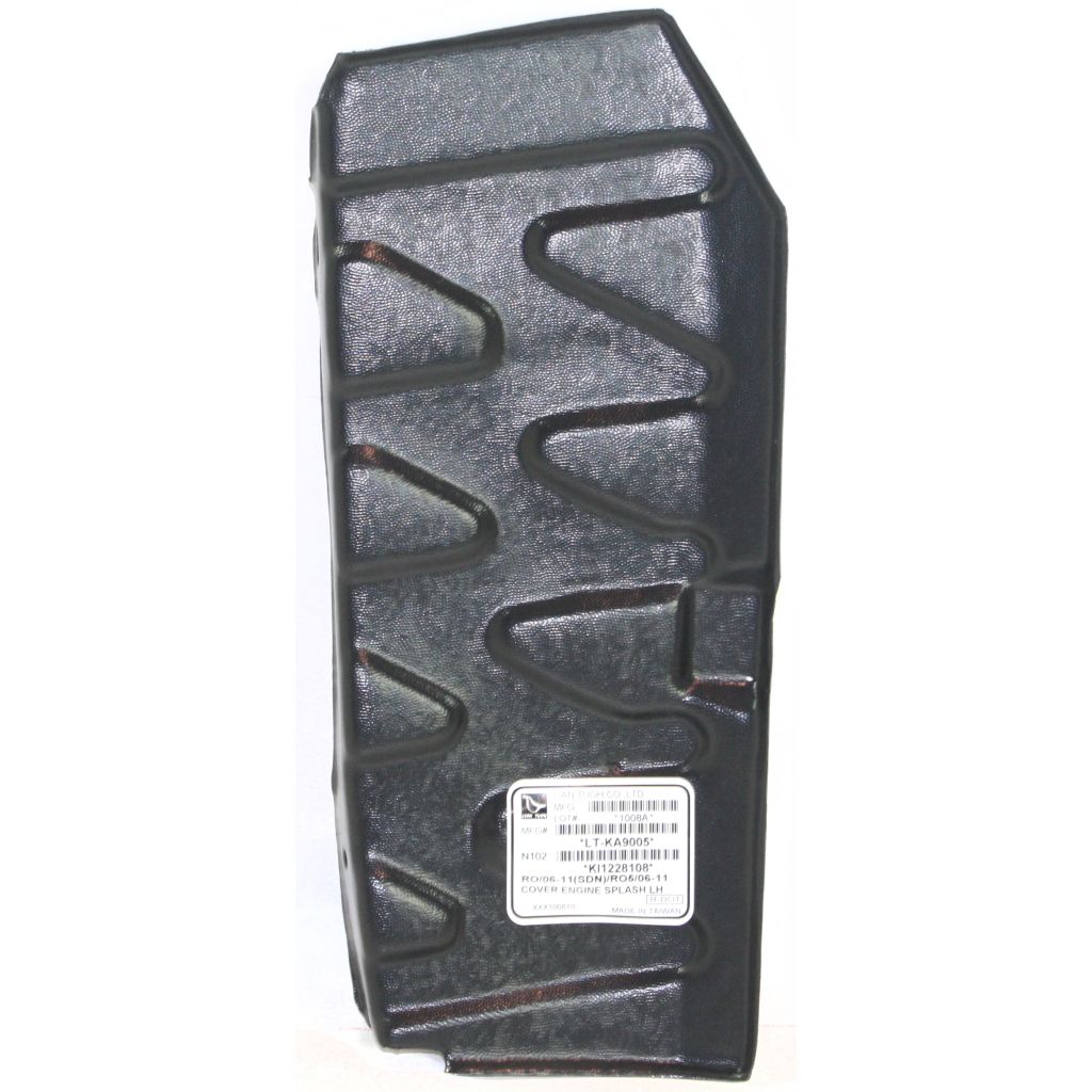 KIA RIO5 HATCHBACK FRONT SIDE SPLASH SHIELD LEFT (Driver Side) (ENG UNDER CVR) OEM#291301G000 2006-2011 PL#KI1228108