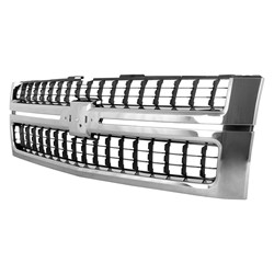 GM TRUCKS & VANS SILVERADO/PU 2500/3500 (CHEVY) GRILLE BLACK W/CHR FRAME OEM#25825521 2007-2010 PL#GM1200608