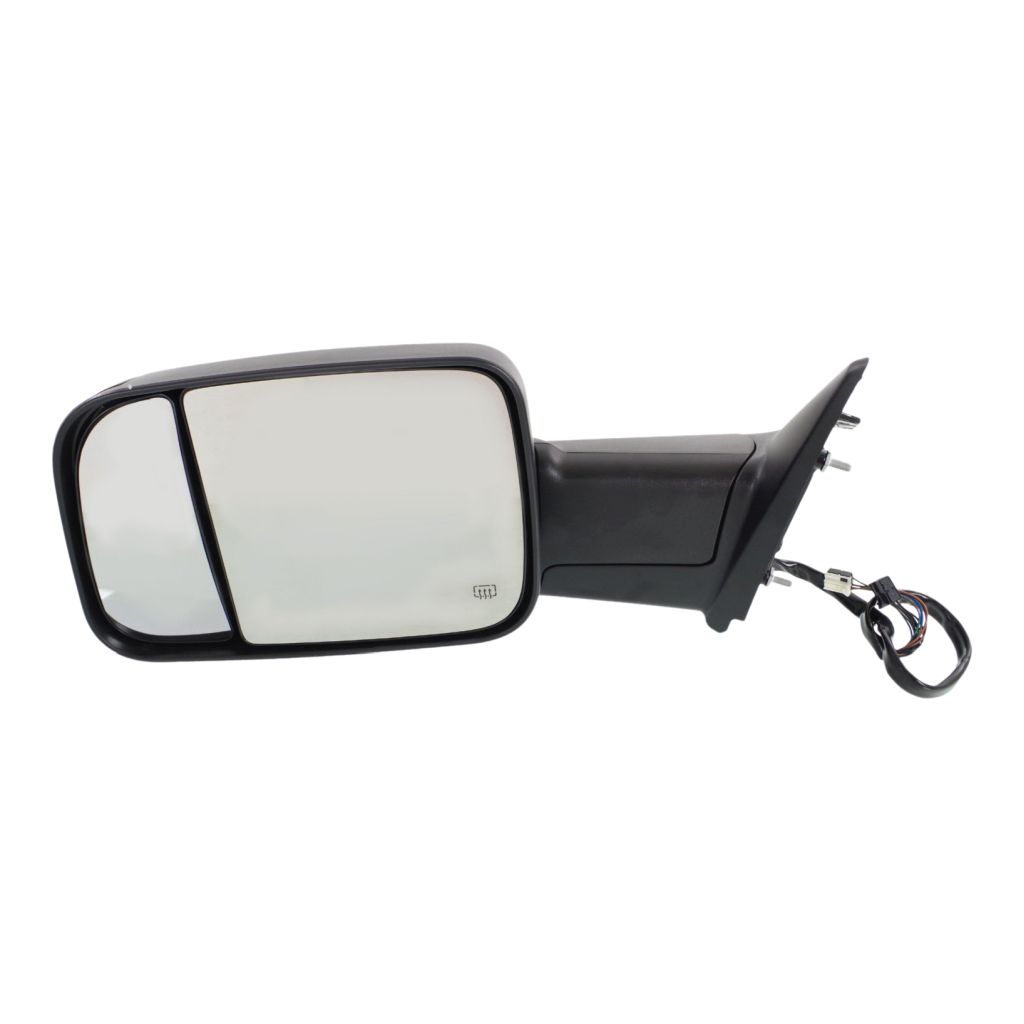 DODGE TRUCKS & VANS DODGE/PU (R2500/3500) DOOR MIRROR LEFT (Driver Side) PWR/HTD/SIGNAL/PUDDLE (DUAL GLASS)(TEXT BLACK)(W/TOW PKG) OEM#68143805AB 2012 PL#CH1320333