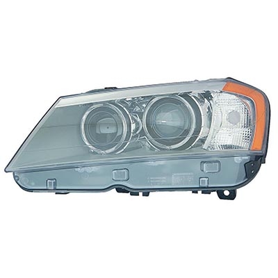 BMW BMW X3 HEAD LAMP UNIT LEFT (Driver Side) (XENON)(WO/ADAPTIVE)**CAPA** OEM#63117276995 2011-2014 PL#BM2502172C