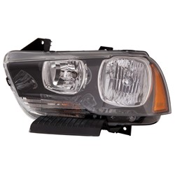 DODGE CHARGER HEAD LAMP ASSEMBLY LEFT (Driver Side) (HALOGEN)(included BUMPER SUPPORT BRACKET) **CAPA** OEM#57010411AE 2011-2014 PL#CH2502232C