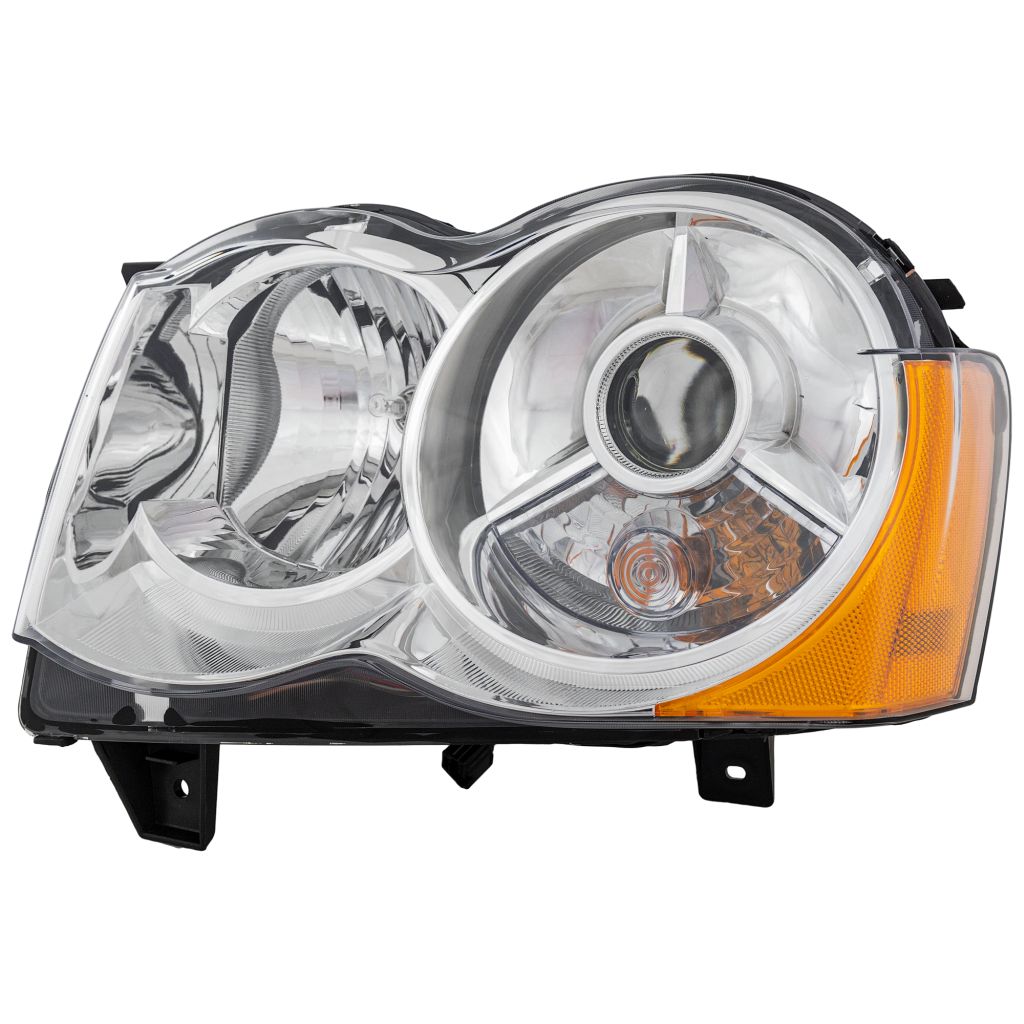 JEEPVEHICLE GRAND CHEROKEE HEAD LAMP ASSY LEFT (Driver Side) (HID)W/O KIT) OEM#55157485AG 2008-2010 PL#CH2518129