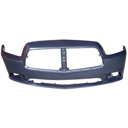 DODGE CHARGER FRONT BUMPER COVER PRIMED (WO/ADAPTIVE CRUISE)(EXC SRT-8) OEM#68092596AA 2011-2014 PL#CH1000992