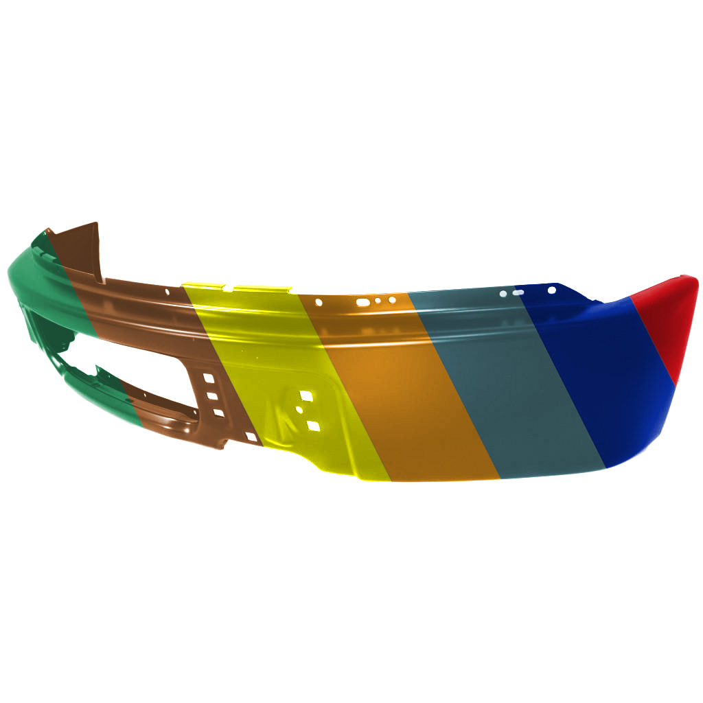 FORD TRUCKS & VANS FORD/PU (F150)(EXC SVT RAPTOR) FRONT BUMPER PTD (WO/FOG)(RE) OEM#9L3Z17757CPTM (P) 2009-2014 PL#FO1002414