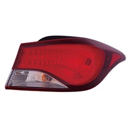 HYUNDAI ELANTRA COUPE TAIL LAMP ASSEMBLY LEFT (Driver Side) (OUTER)(STD BULB) **CAPA** OEM#924013X230 2014 PL#HY2804130C