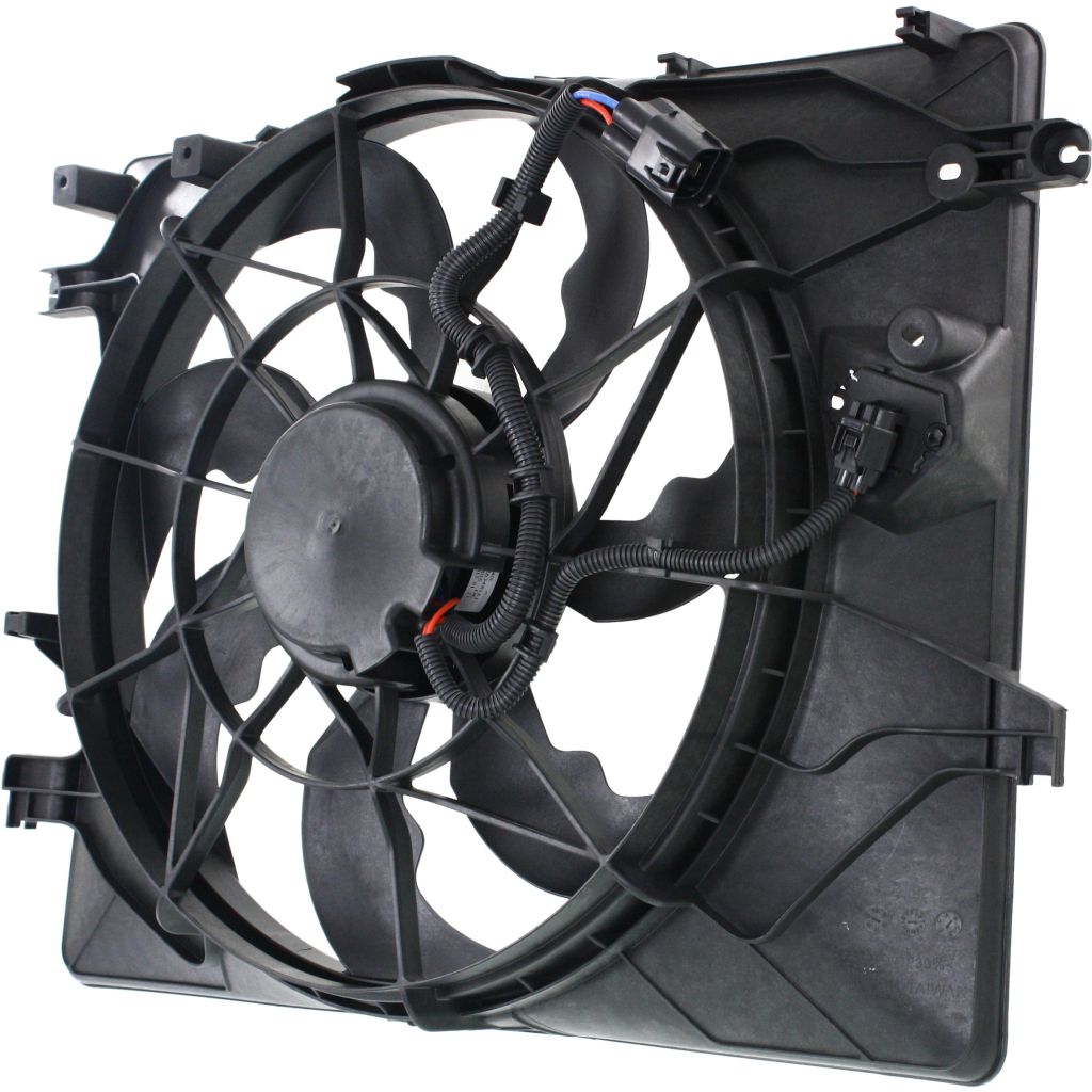 HYUNDAI GENESIS COUPE RADIATOR & A/C FAN ASSEMBLY (3.8L) OEM#253802M280 2013-2016 PL#HY3115148