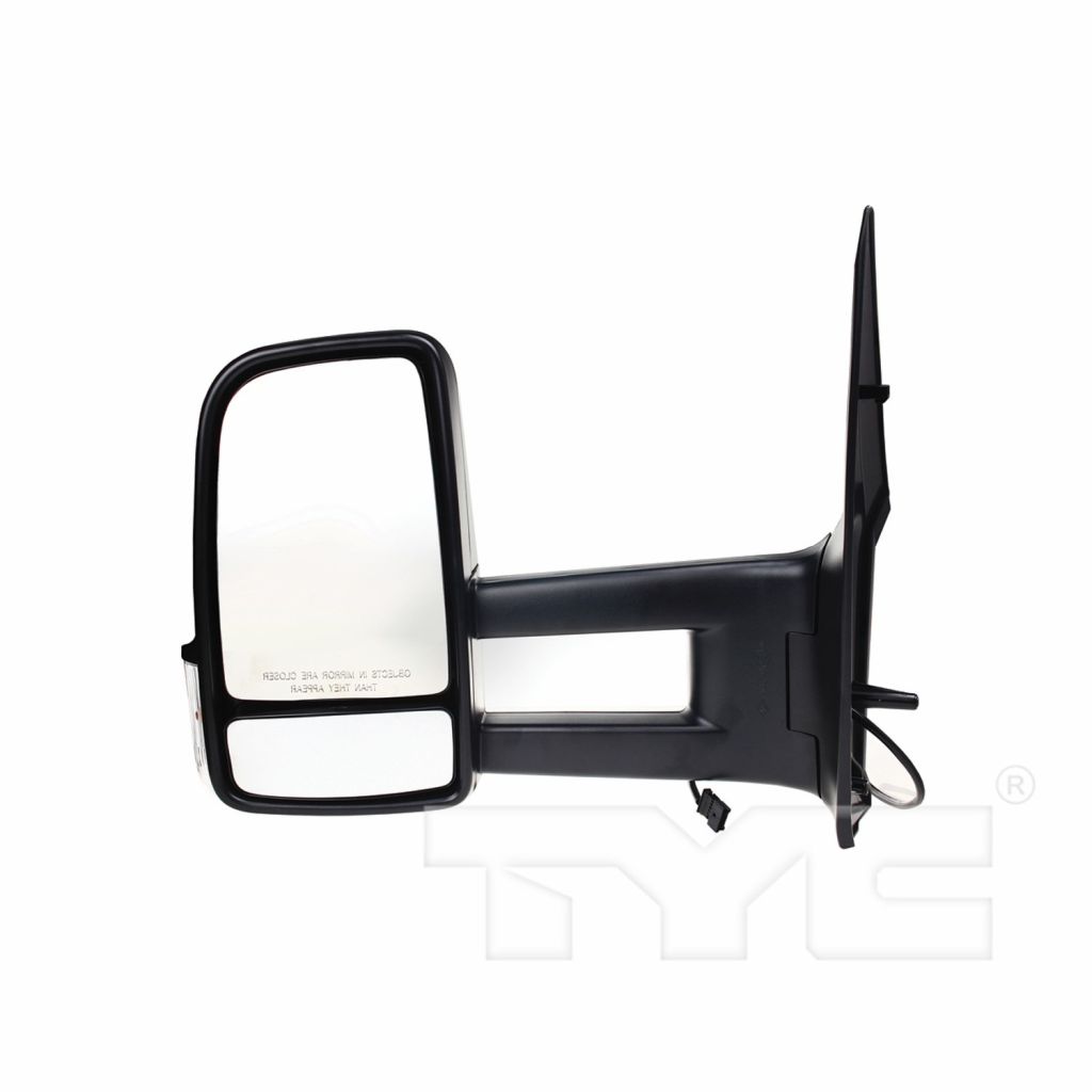 MERCEDES-BENZ SPRINTER DOOR MIRROR LEFT (Driver Side) MANUAL W/SIGNAL (EXTENDED TYPE) OEM#68009975AA 2010-2013 PL#CH1320380