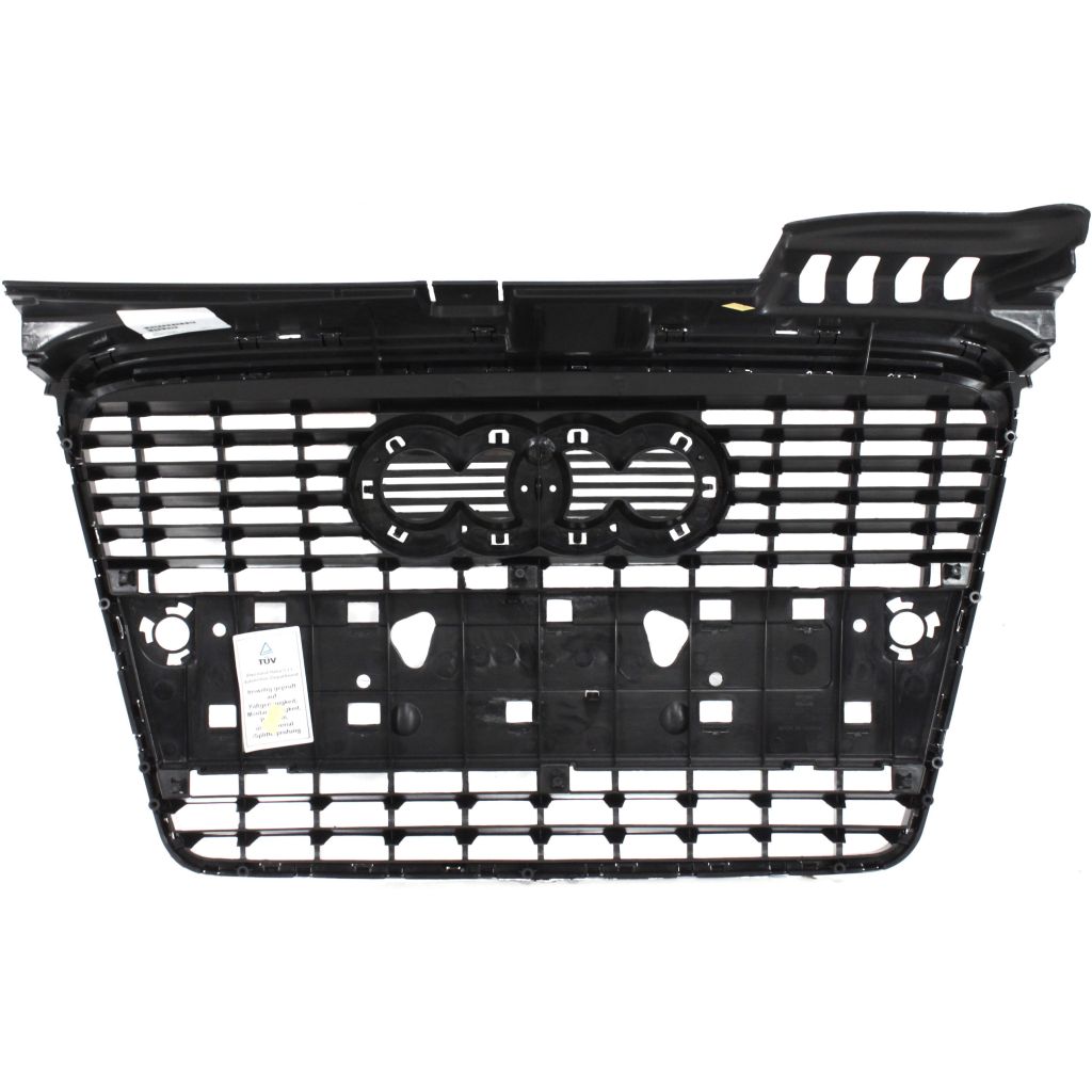 AUDI A4 CABRIO GRILLE GRAY W/CHR FRAME (W/6 TOP CROSS BAR)(WO/S-LINE) OEM#8E0853651J1QP 2007-2009 PL#AU1200112