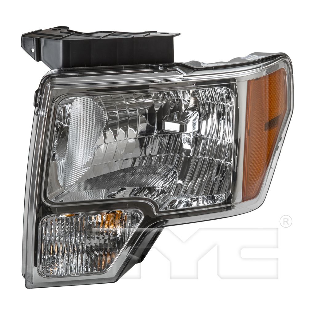 FORD TRUCKS & VANS FORD/PU (F150)(EXC SVT RAPTOR) HEAD LAMP ASSY LEFT (Driver Side) (HALOGEN)(CHROME TRIM)**CAPA** OEM#DL3Z13008B 2009-2014 PL#FO2502287C
