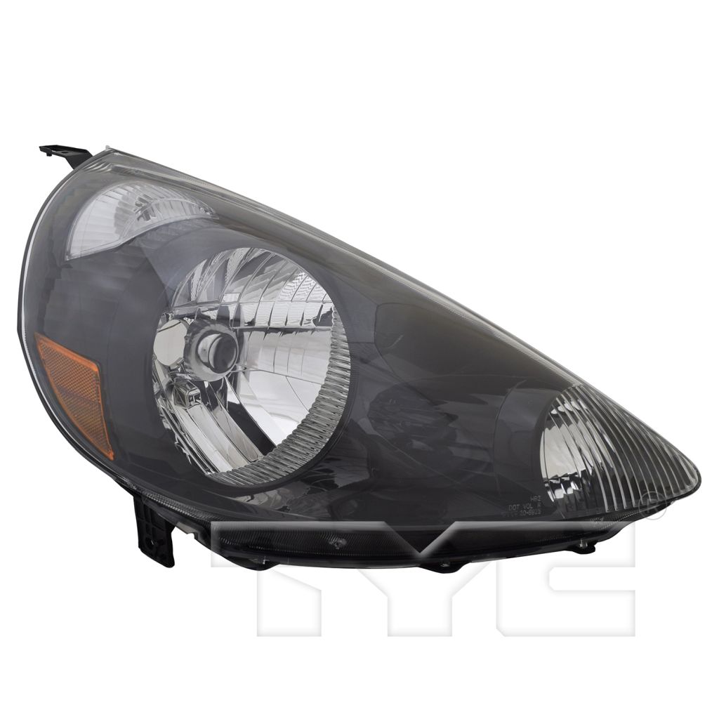 HONDA FIT HEAD LAMP UNIT RIGHT (Passenger Side) (BLK)**CAPA** OEM#33101SLNA01ZC 2007-2008 PL#HO2503131C