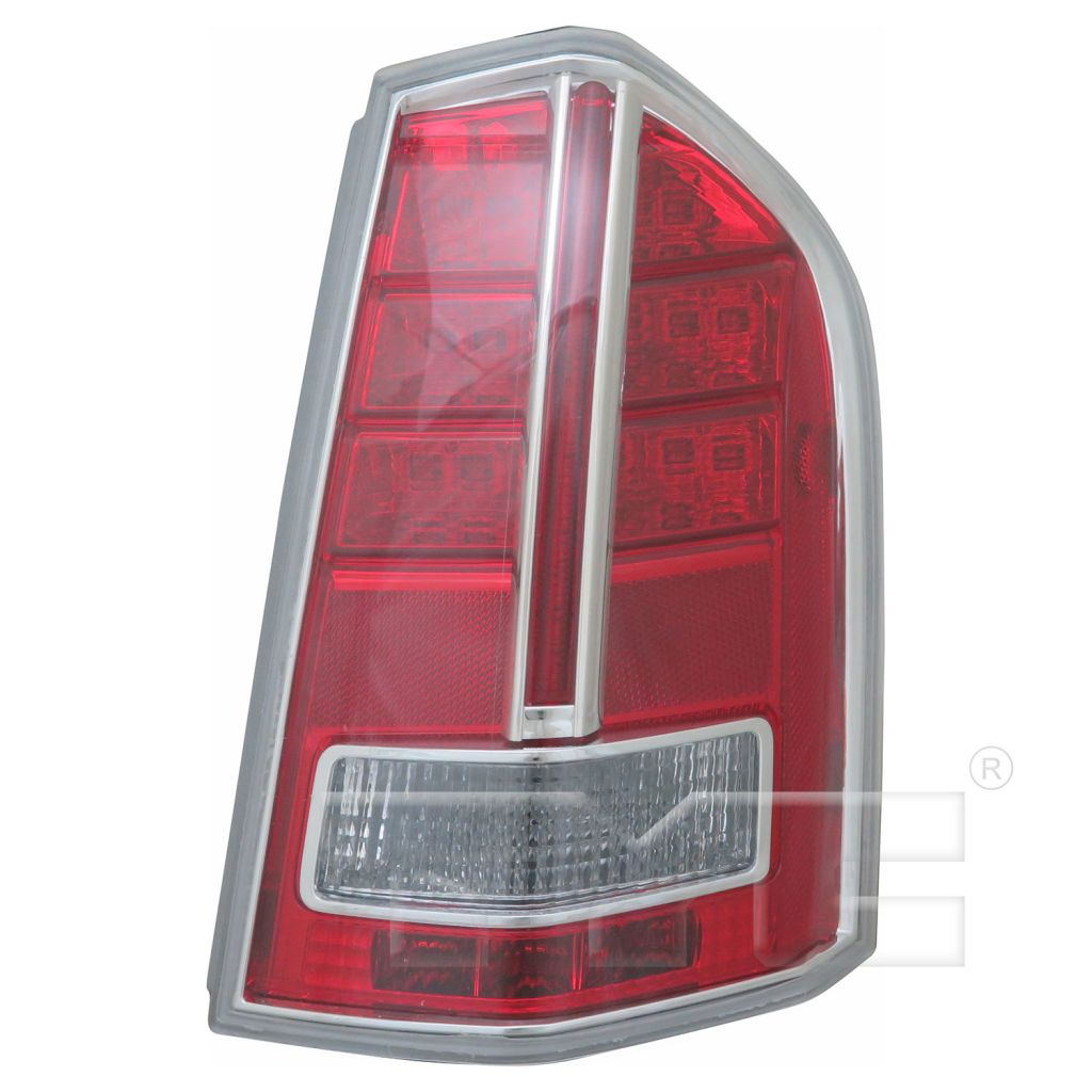 CHRYSLER 300 TAIL LAMP ASSEMBLY RIGHT (Passenger Side) (W/CNTR CHROME TRIM)(FM 3-19-12)(CLEAR LENS) **CAPA** OEM#68154606AC 2012-2014 PL#CH2819135C